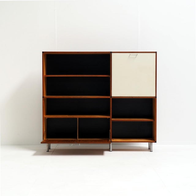 Brown Made to Measure Cabinet in Teak by Cees Braakman for Pastoe, 1960s For Sale - Image 8 of 14