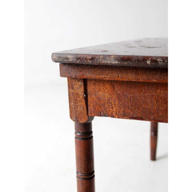 Brown Antique Wooden "Clipper" Folding Table For Sale - Image 8 of 11