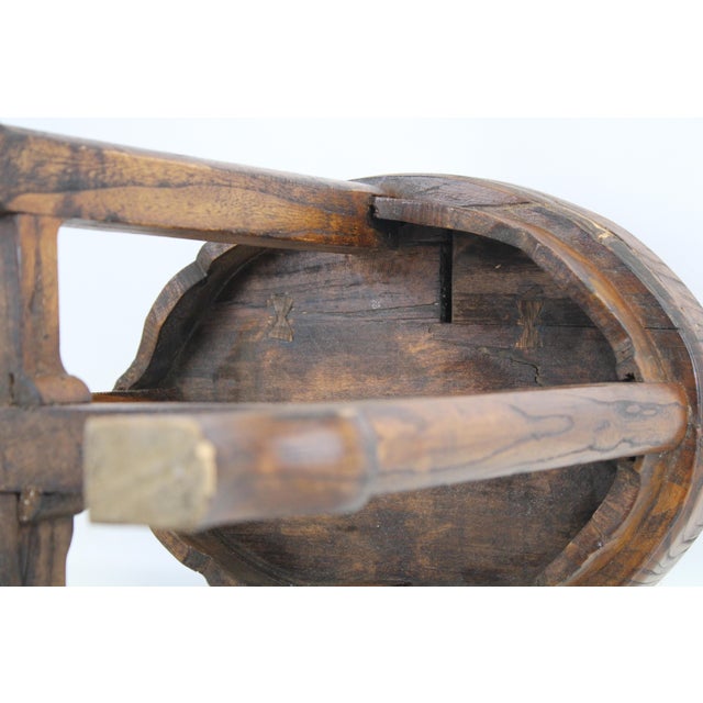 Curved Leg Side Table - Stool Vintage For Sale - Image 10 of 11