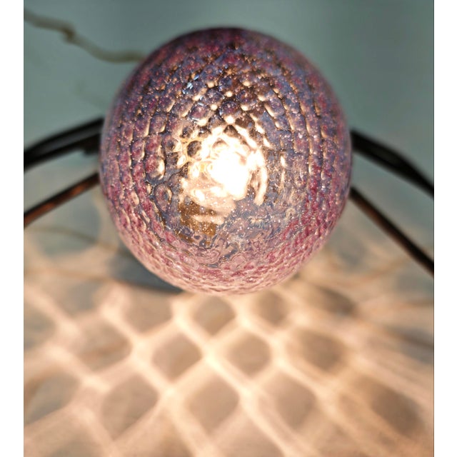 Mid-Century Modern Wall Lamp in Metal and Murano Glass Depicting a Spider, Italy, 1950s For Sale - Image 14 of 17