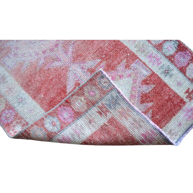 Kurdish Herki Hand-Knotted Distressed Runner Rug For Sale - Image 11 of 11