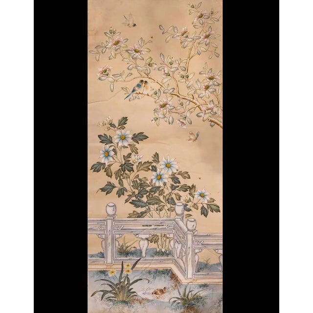 Gracie 1980’s Vintage Gracie Wallpaper Panel For Sale - Image 4 of 4