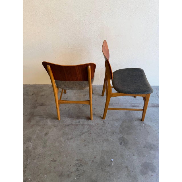 Set of 2 Teak Dining Chairs by Ib Kofod-Larsen for Christensen & Larsen - Danish Modern 1960s For Sale - Image 10 of 10