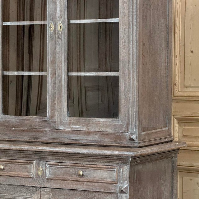 19th Century Louis Philippe Cerused Oak Bookcase For Sale - Image 11 of 18