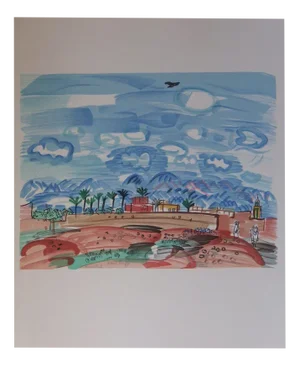 Raoul Dufy, Au Maroc, Lithograph