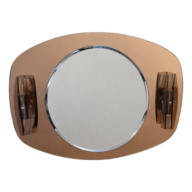 Mid-Century Modern Illuminated Mirror from Sonnenberg, 1970s For Sale