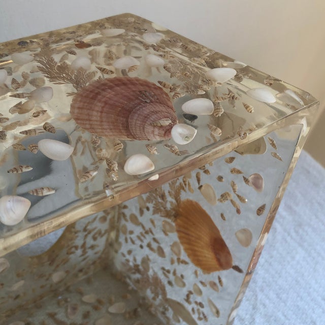 Mid20th Century Palm Beach Regency Style Lucite Tissue Box Cover