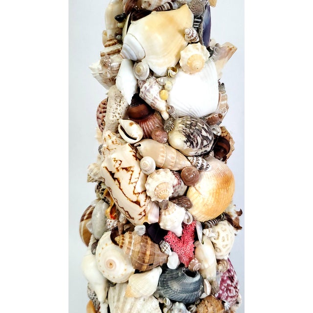 Sculpture Topiary Seashell Shell Christmas Tree For Sale - Image 11 of 13