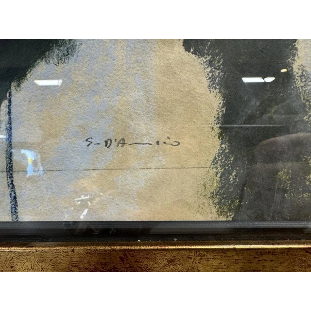 Gaetano d'Amico, Cubist Still Life, Oil and Pastel on Paper, in Very Good conditions. Designed 1960 to 1969 This piece has...