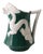 Italian Pitcher Vase With Dragon Relief, Circa 1950s Italy For Sale