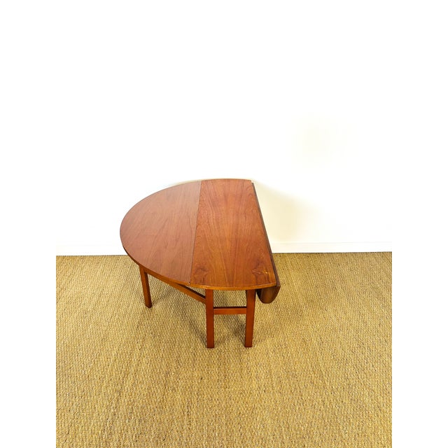 Wood Scandinavian Folding Teak Dining Table, 1960s For Sale - Image 7 of 17