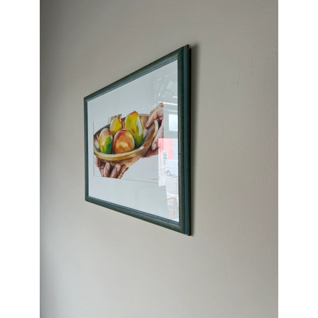 Sean Callahan " Mango Man " Watercolor Painting, Framed For Sale - Image 4 of 12