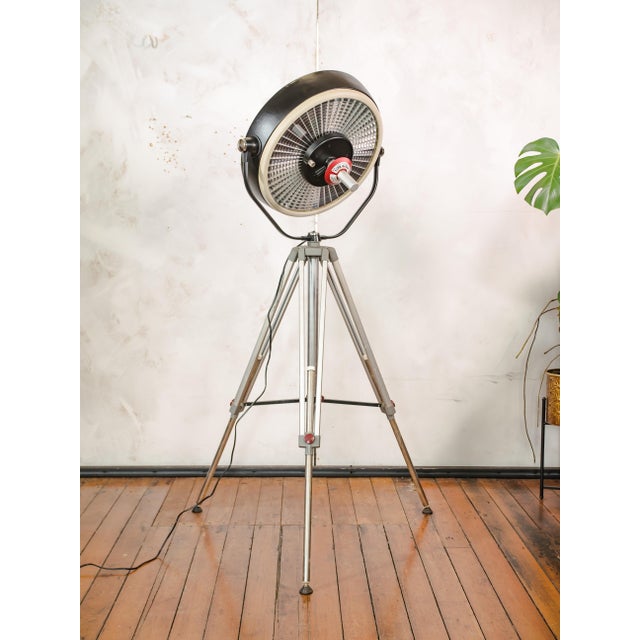 Vintage Industrial Black Hospital Operating Lamp on Bilora Tripod, 1980s For Sale - Image 12 of 18