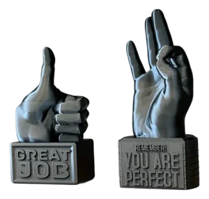 Good Job Thumbs Up and You Are Amazing Hand Decor Gift !