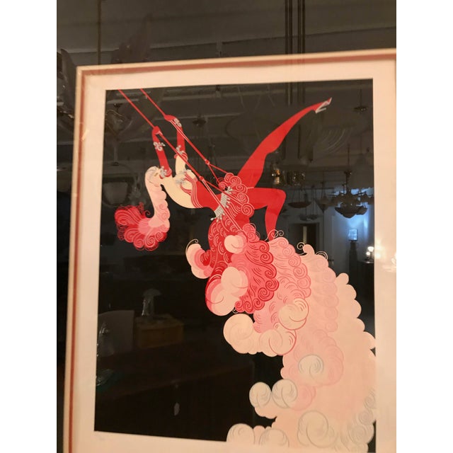 1940s Erte ‘French, 1892-1990’ the Trapeze For Sale - Image 5 of 11
