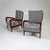 Gray Set of Lounge Chairs attributed to Paolo Buffa, Italy, 1950s For Sale - Image 8 of 15