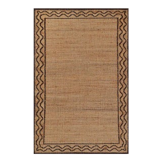 Erin Gates by Momeni Orchard Ripple Brown Hand Woven Wool and Jute Area Rug 9' X 12' For Sale