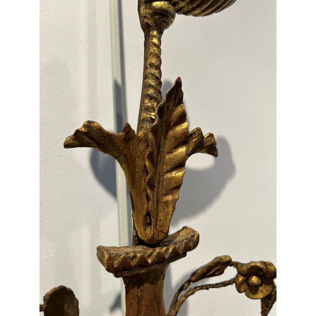Fine George III Giltwood Girandole Mirror With Candle Arms, England 18th Century For Sale - Image 4 of 6