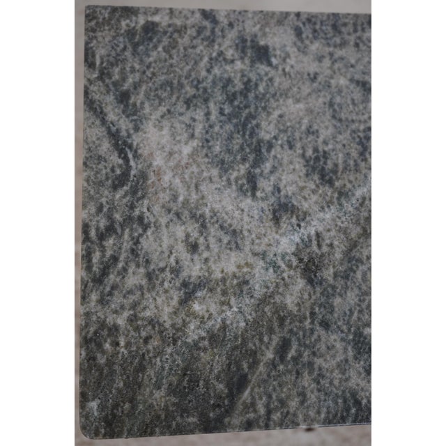 French Style 2 Door 1 Drawer Marble Top Pot Cabinet For Sale - Image 16 of 17