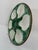 Antique 1920s French Longchamp Majolica Green and White Oyster Plate For Sale - Image 6 of 13