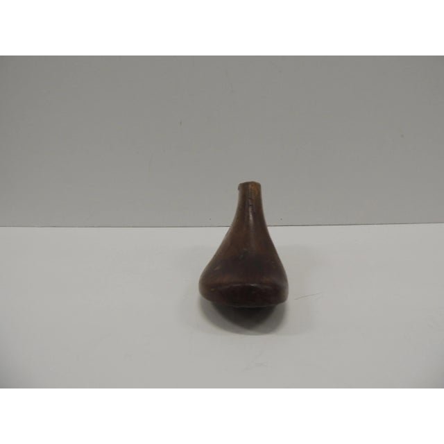 Folk Art Antique Child's Wooden Shoe Mold Paperweight For Sale - Image 3 of 5