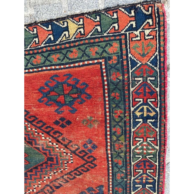 Textile Antique Caucasian Kazak Rug, 1890s For Sale - Image 7 of 18