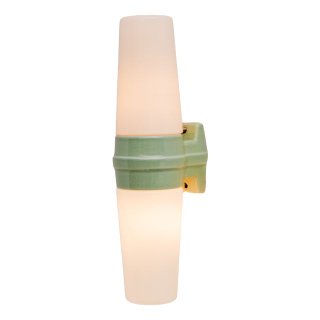 Vintage Porcelain Bathroom Light by Sigvard Bernadotte for Ifö 1960 For Sale