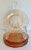 Here is a beautiful set of SIX depression era glass plates in peach colored glass. I just love the color of these! They're...