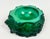 Glass Bohemian Art Deco Malachite Glass Panthers Ashtray attributed to Heinrich Hoffmann, 1940s For Sale - Image 7 of 11