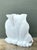 Vintage White Clam Shell Table Pedestals - Pair For Sale - Image 4 of 15