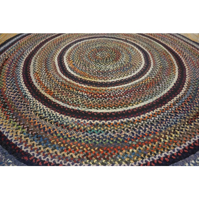 1930s American Braided Rug For Sale - Image 4 of 12
