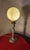 Metal Rococo Bronze Lamp with Yellow-Green Opaline Glass Shade, 1900 For Sale - Image 7 of 7