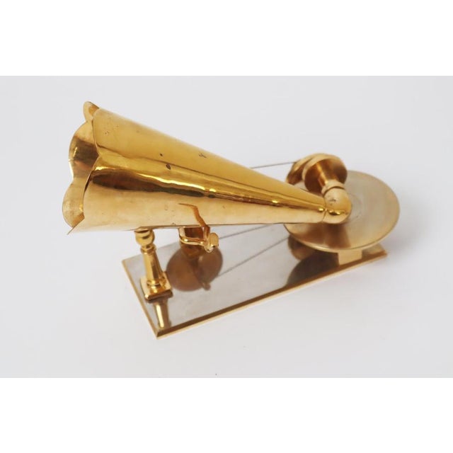 Handcrafted Golden First Gramophone by Emil Berliner, Germany, 1887 For Sale - Image 16 of 18