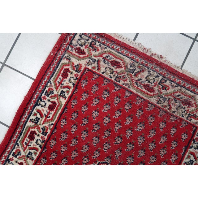 1970s, Handmade Vintage Indian Seraband Rug 2.4' X 4.6' For Sale - Image 12 of 12