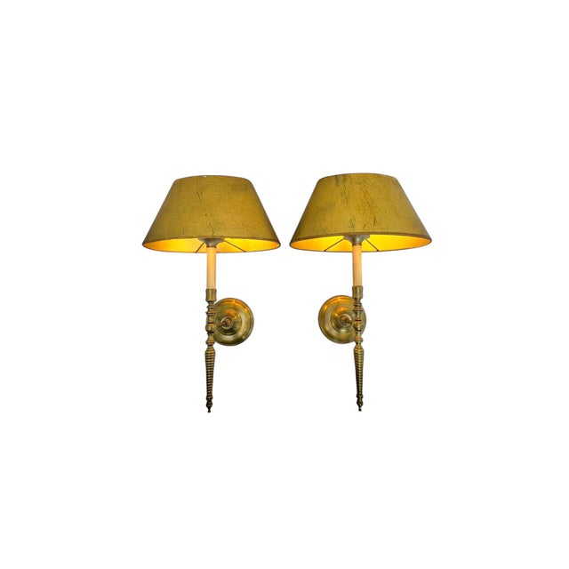 Vintage French Barley Twist Brass Wall Lights, 1970, Set of 2 For Sale - Image 12 of 12