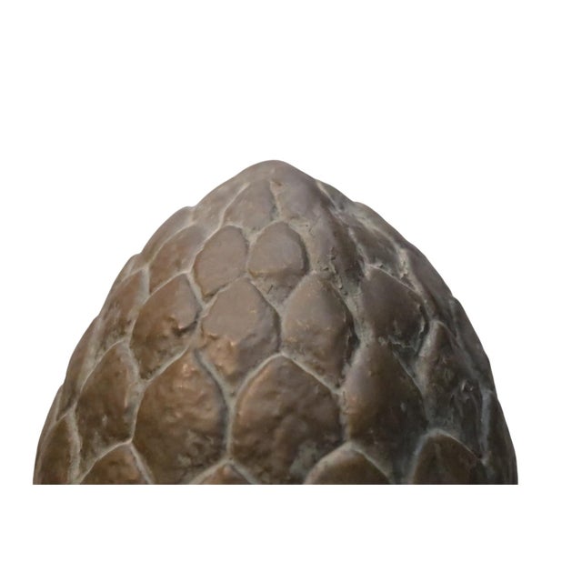 English Large Pineapple Finial Bookends, a Pair For Sale - Image 3 of 6