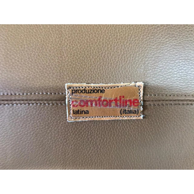 Animal Skin Unique Organic Italian Leather Lounge Chair by Comfortline For Sale - Image 7 of 12