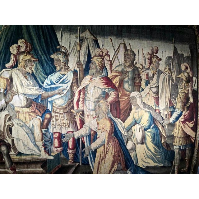 17th Century French The Family of Darius Before Alexander Tapestry from Aubusson For Sale - Image 6 of 16