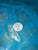 Made Goods / Lily Juliet Ice Blue Resin Shell Large Caviar Dish Cebu Clam Coastal Decor For Sale - Image 4 of 5