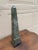 Marble Obelisk With Dramatic Black, Brown, and Grey Veining For Sale - Image 4 of 10