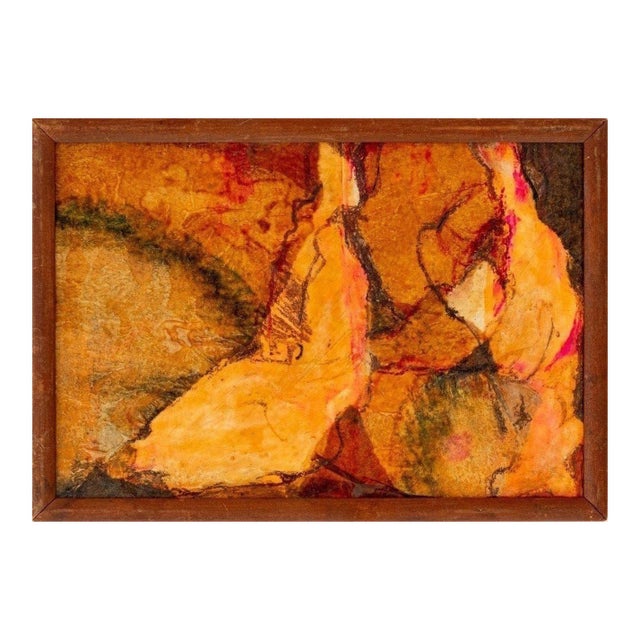 Elfi Schuselka Figural Composition Mixed Media For Sale