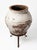 Mediterranean 1930s Greek Terracotta Pithos Olive Oil Jar on Custom Wrought Iron Stand For Sale - Image 3 of 10