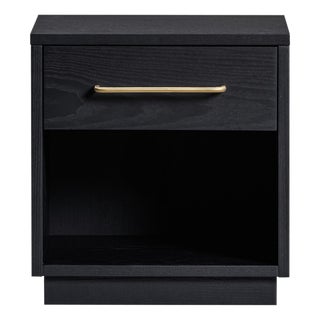 Marlow Black Wood Nightstand For Sale