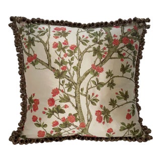 Scalamandre Reversible Silk Pillow For Sale