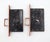 Traditional Pair of Antique Aesthetic Brass Plated Corbin Pocket Door Locks For Sale - Image 3 of 6
