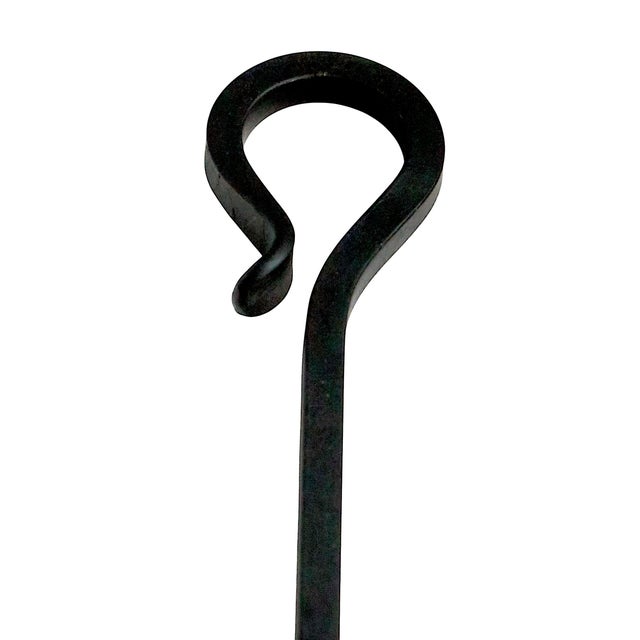 Late 20th Century Late 20th Century Hand Forged Iron Fireplace Tool Set- 5 Pieces For Sale - Image 5 of 12
