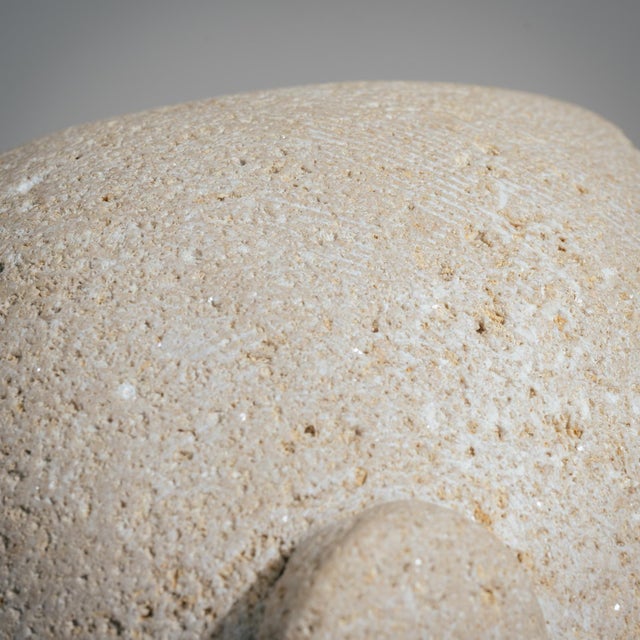 Modernist Male Head Sculpture, 1970s, Sandstone For Sale - Image 11 of 17