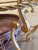 1990s Liberty Jr Coffee Table in Gilded Wrought Iron, Glass, and Art Ceramics, Prato, 1990s For Sale - Image 5 of 9