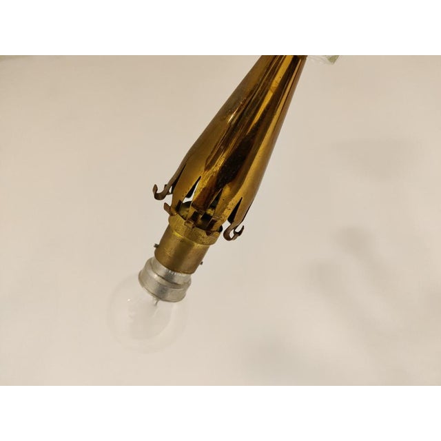 Mid-Century Copper Chandelier, 1950s For Sale - Image 12 of 13