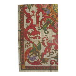 Antique Textile Design Gouache on Paper For Sale